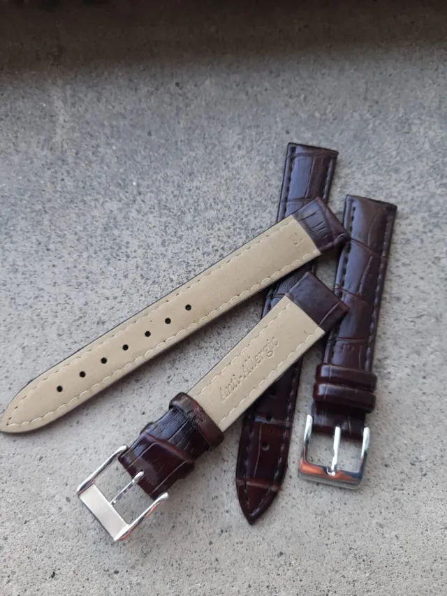 Cinturini vera pelle vintage marrone