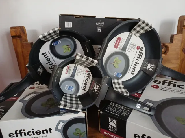 Juego 2 Sartenes y Cazo BRA Inducción Antes 179€