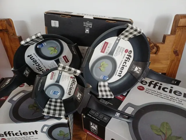 Juego 2 Sartenes y Cazo BRA Inducción Antes 179€