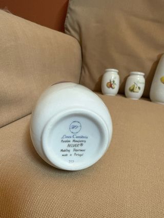 Set di aceto e olio in porcellana