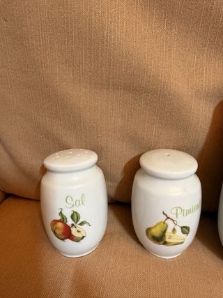 Set di aceto e olio in porcellana