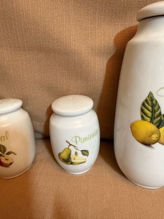 Set di aceto e olio in porcellana