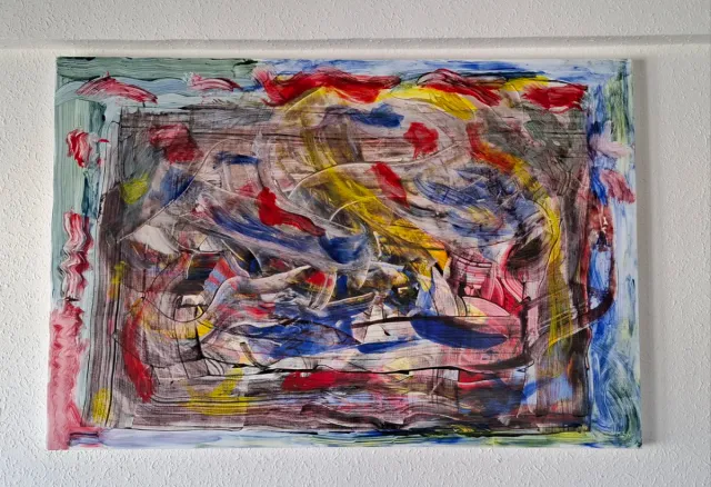 Cuadro abstracto acrílico