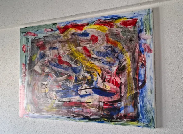 Cuadro abstracto acrílico