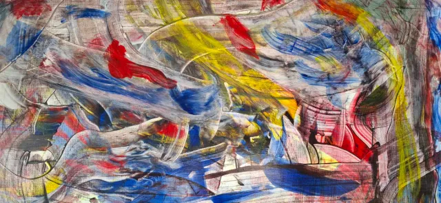 Cuadro abstracto acrílico