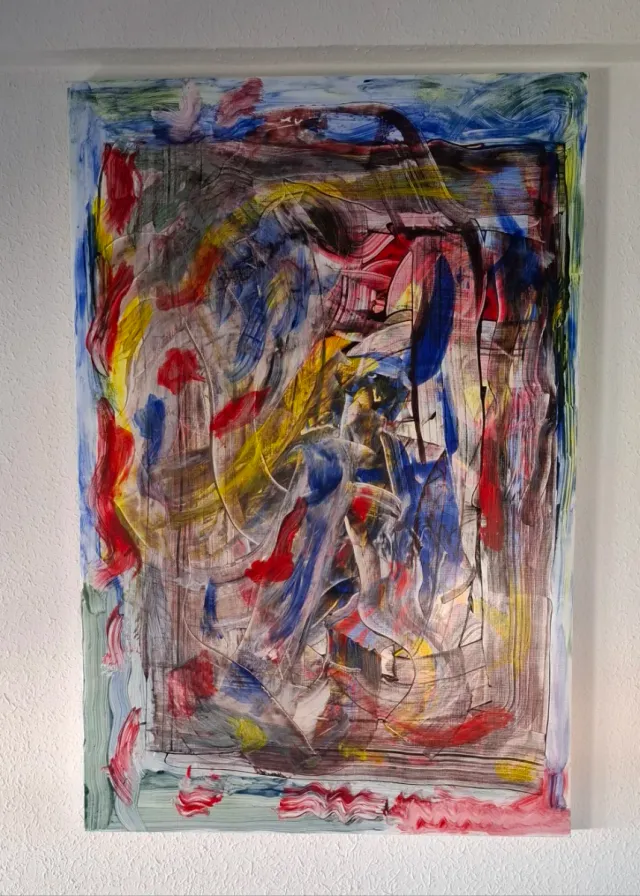 Cuadro abstracto acrílico