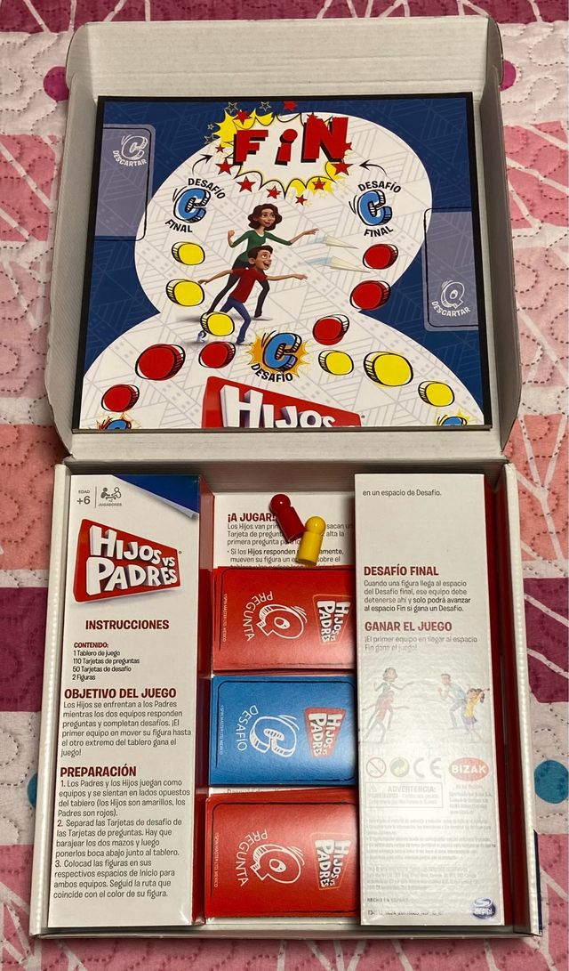 Juego de mesa Hijos vs Padres.