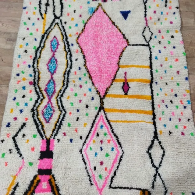 Alfombra Artesano de lana tejida a mano