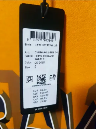 Sudadera G-Star RAW Amarilla