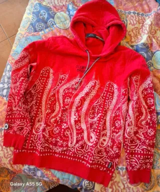 Felpa Octopus Rossa Taglia M