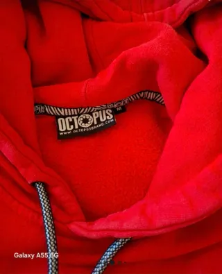Felpa Octopus Rossa Taglia M