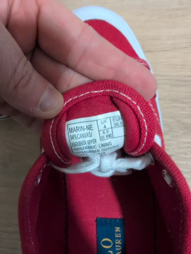 Bambas Polo Ralph Lauren Talla 36.5 Rojas