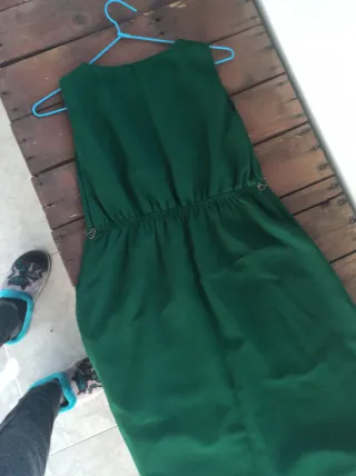 Vestido premamá T38 ceremonia verde