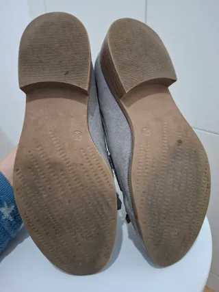 Zapatos planos grises T38