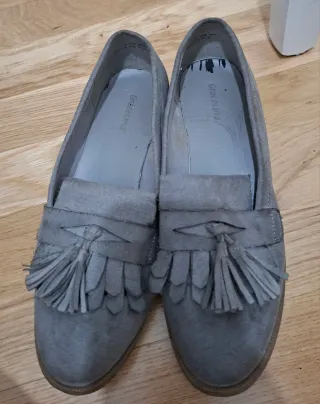 Zapatos planos grises T38