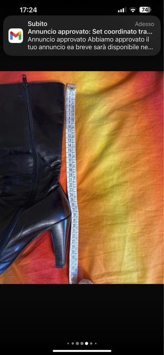 Stivali neri tacco alto Di Valentina