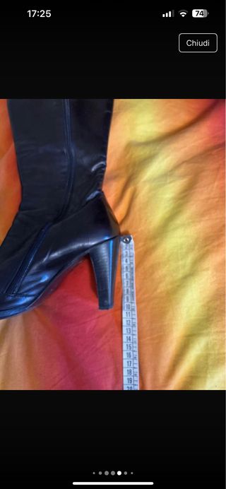 Stivali neri tacco alto Di Valentina