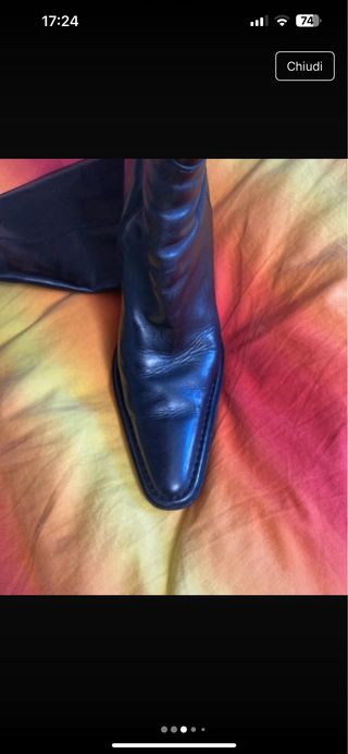 Stivali neri tacco alto Di Valentina