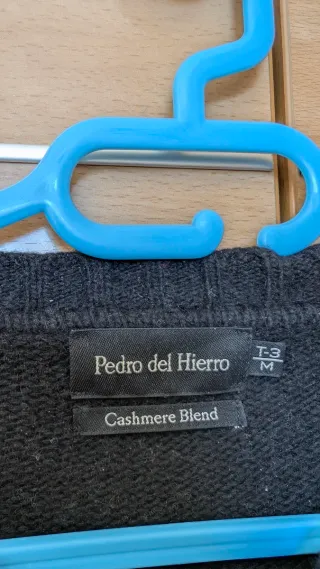 Jersey de Cachemir Pedro del Hierro negro y gris