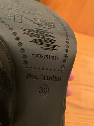 NERO GIARDINI - Botines tacón negros 39