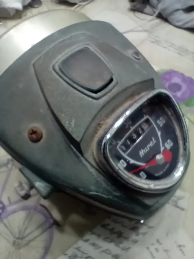 Faro Mobylette con velocímetro Huret