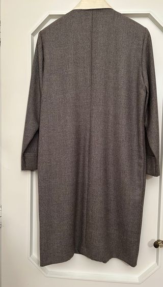 Abito donna vintage marrone con cintura oro