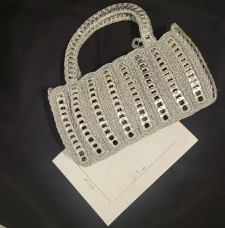 Bolso de fiesta plateado