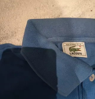 Polo Lacoste Azul Vintage Talla L
