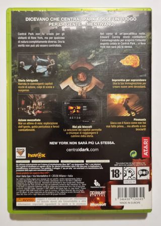Alone in the Dark Microsoft Xbox 360 Italiano PAL