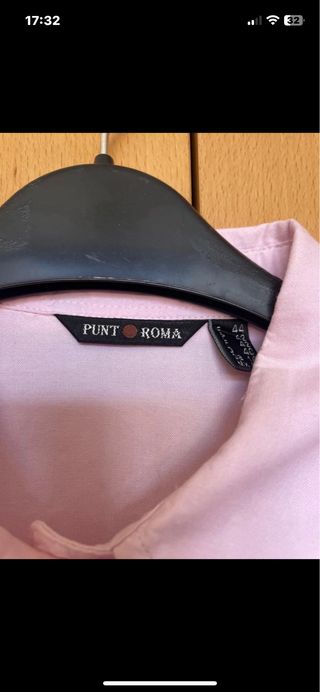 Camisa rosa de manga larga