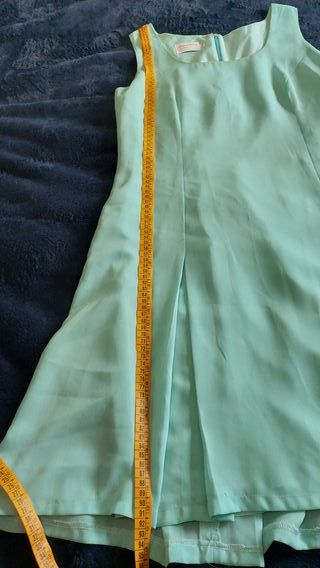Vestido verde menta sin mangas