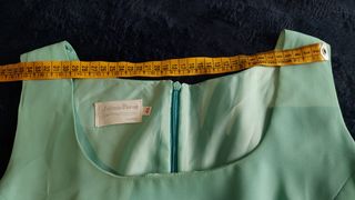 Vestido verde menta sin mangas