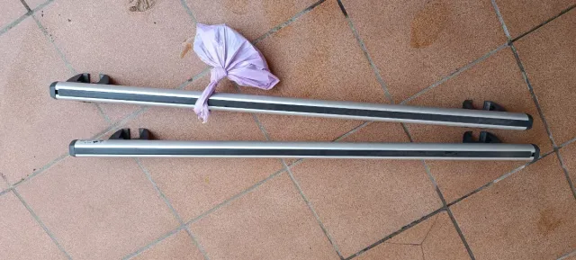 Barras Cruz Aluminio 75kg con Llave