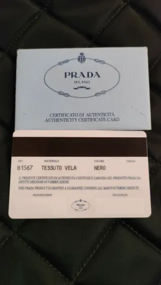 Borsa a spalla Prada trapuntata Tessuto Vela