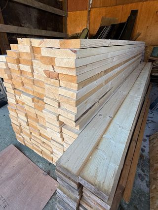 Vigas de madera para construcción