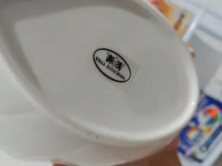 Antipastiera Foglia Ceramica e legno