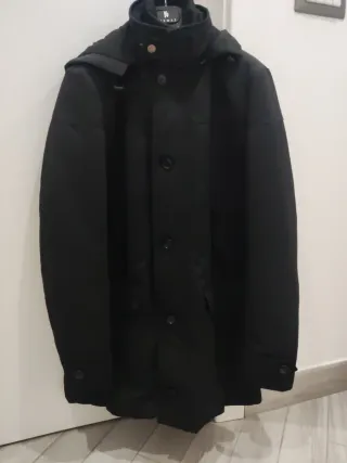 Cappotto uomo impermeabile nero