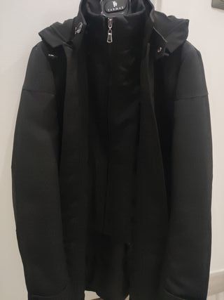 Cappotto uomo impermeabile nero