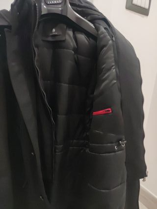 Cappotto uomo impermeabile nero