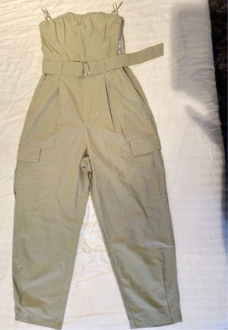 Enterizo Zara Verde Matcha Talla S