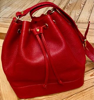 Bolso L'ATOUCHE Piel Rojo en excelente estado