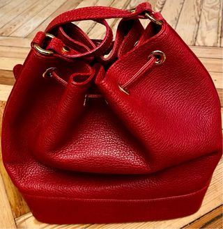 Bolso L'ATOUCHE Piel Rojo en excelente estado