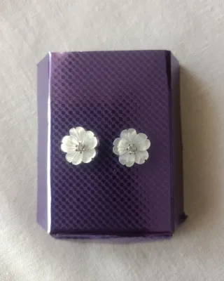 Pendientes Nácar y Plata de Ley nuevos