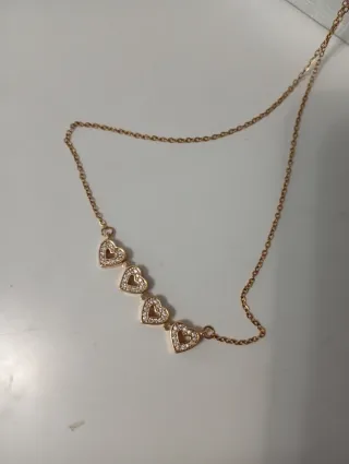 Colgante Corazones con Circonitas