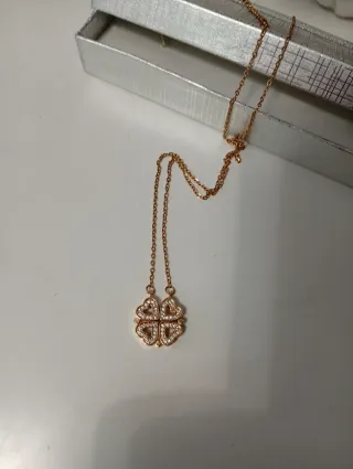 Colgante Corazones con Circonitas