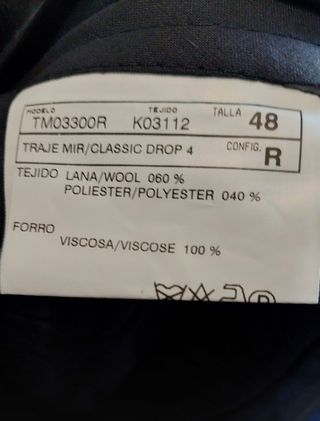 Traje de chaqueta azul caballero