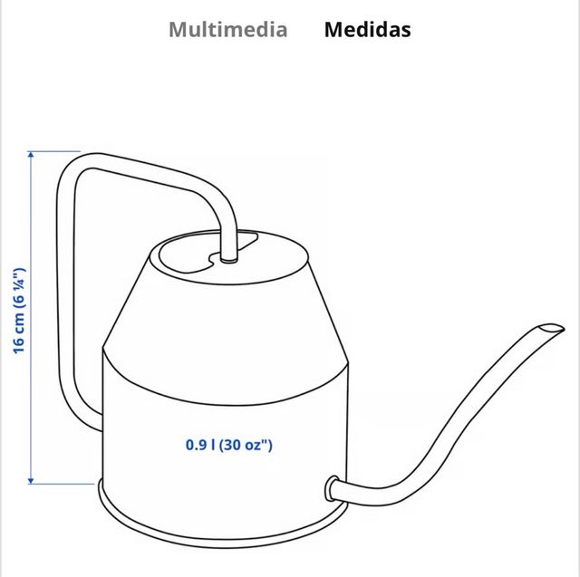 Regadera marfil y dorada IKEA VATTENKRASSE