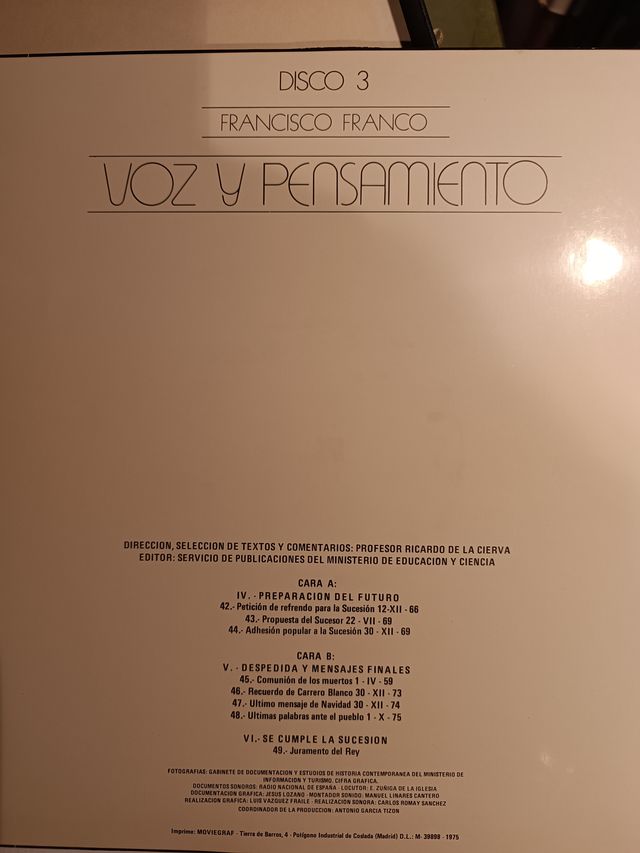 Voz y pensamiento de Franco