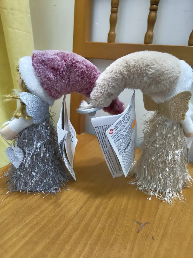 Muñecas ángeles navideñas 35cm