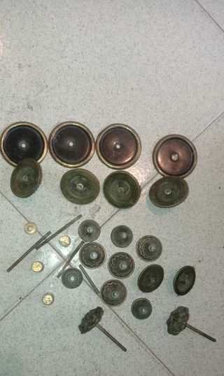 Lote Tiradores Vintage Bronce y Latón